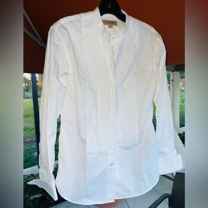 White Bottom down shirt Burberry perfect for a black tie event